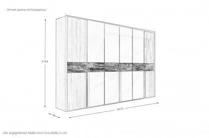 Boston-sleeping von Nature Living - Kleiderschrank anthrazit - Kernbuche