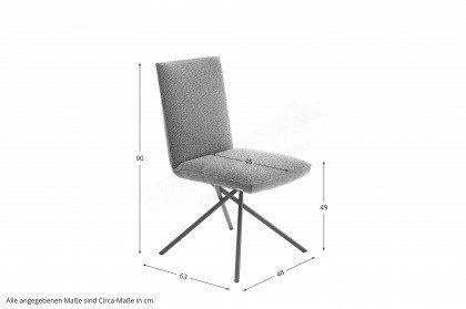 KOINOR Dining System - Stuhl 1250 grün & schwarz matt