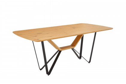 KOINOR T5003 - Tisch in Wildeiche natur & Metall mattschwarz