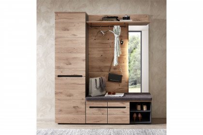 Bellano von Innostyle - Garderobe in Viking Oak Nature/ graphit