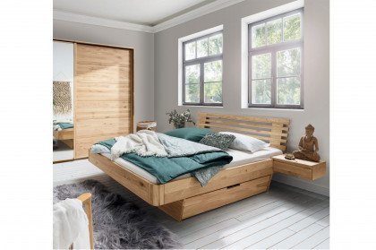 Cleveland von Nature Living - Holz-Bett mit Schwebe-Optik