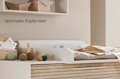 Eefje von Paidi - Babyzimmer-Set beige - Eiche: Schrank, Bett & Wiko