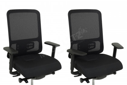 Utila Pro von Nowy Styl - Drehstuhl schwarz mit Mesh-Rücken
