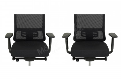 Utila Pro von Nowy Styl - Drehstuhl schwarz mit Mesh-Rücken