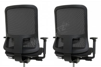 Utila Pro von Nowy Styl - Drehstuhl schwarz mit Mesh-Rücken