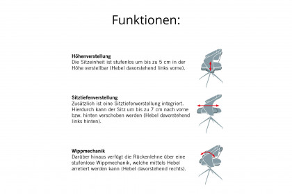 KOINOR T5805 - Esstisch Wildeiche natur/ Edelstahloptik