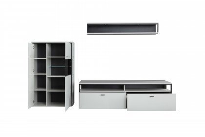 Mori von MCA furniture - Wohnwand MOI3FW02 in Weiß
