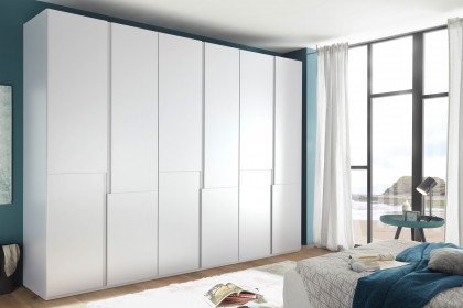 Ineo-sleeping von SchlafKONTOR - Schlafzimmerschrank modern weiß 6-türig