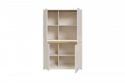 Oak Squere von Forte - Highboard Mauvella Oak/ Sand