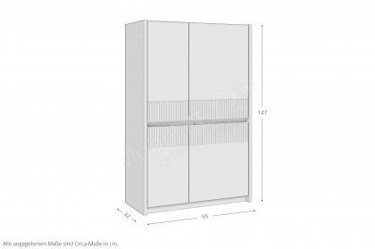 Oak Squere von Forte - Highboard Mauvella Oak/ Sand