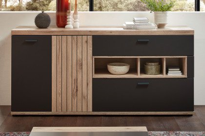 Lamella von Wohnconcept - Sideboard in Cosmos grey