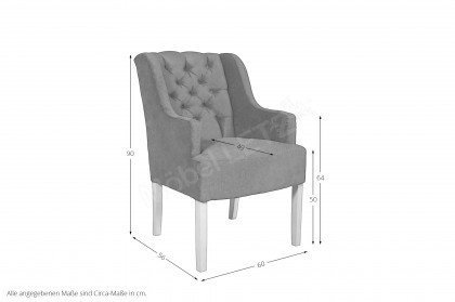 Jack von XO Interiors - Stuhl in dunklem Blau