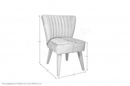 Tim-dining von XO Interiors - Stuhl mit Steppung