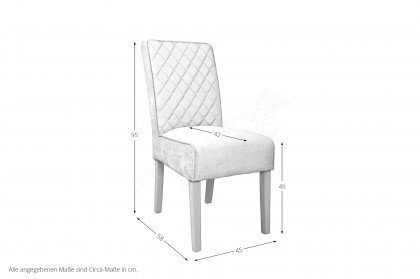 Luna-dining von XO Interiors - Stuhl mit Buchegestell