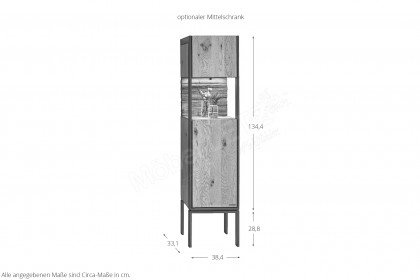 Steel von Thielemeyer - Badezimmer Wildeiche & rundem Aufsatzbecken