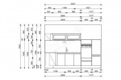 Structura von Nobilia - Küche Gladstone Oak Nachbildung / Scratched Steel Nachbildung