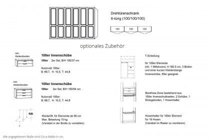 Charleston von Disselkamp - Schrank 300 Lack manhattan