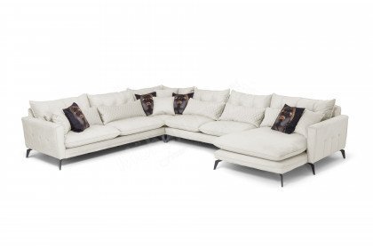 San Diego-SEBO von Seher Bomis - XXL-Sofa links creme