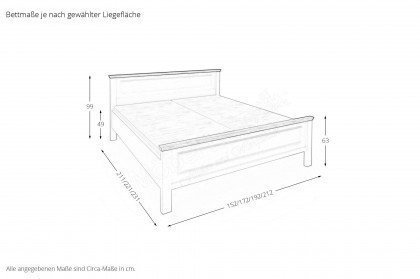 Charleston von Disselkamp - Landhaus-Schlafzimmer Lack weiß