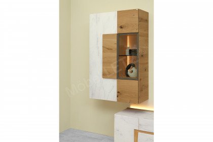 Vtektura living von Voglauer - Wohnwand Wildeiche rustiko/ Firneis white
