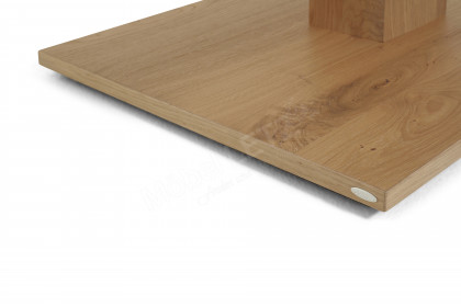 Vtektura living von Voglauer - Couchtisch Wildeiche mit Glasplatte und Höhenverstellung