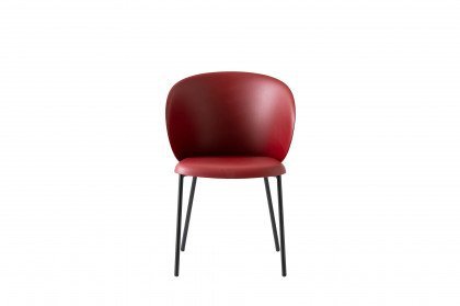 Tuka von connubia by calligaris - Stuhl mit roter Sitzschale