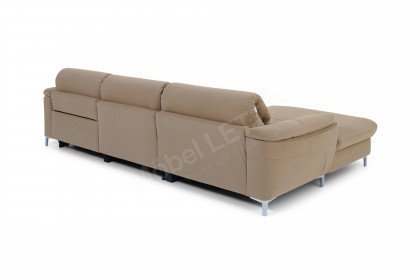 Bavero von MONDO - Ecksofa links cappuccino