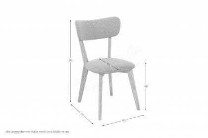 Noci 1 von Standard Furniture - Holzstuhl aus Eiche natur