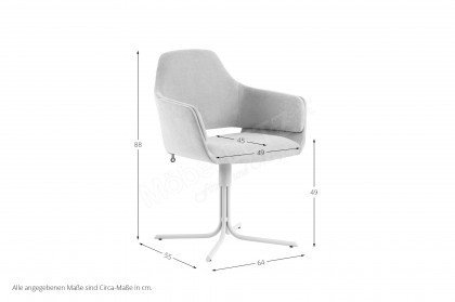 Lotus von Mobitec - Stuhl mit Armlehnen