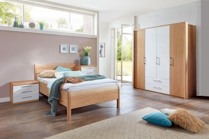 Comfort-V von Disselkamp - Schlafzimmer Wildeiche-Furnier - weiß