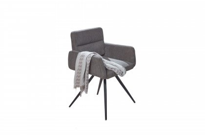 Rialto von Mondo - Stuhl mit Cordbezug in Grau