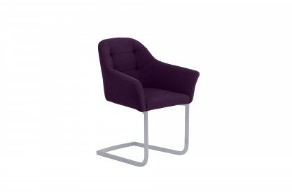 Rialto von Mondo - Stuhl mit lilafarbenem Stoffbezug