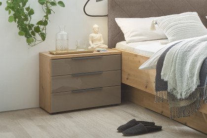 Sinfonie Plus von Staud - Komfortbett Artisan Eiche mit Polsterkopfteil