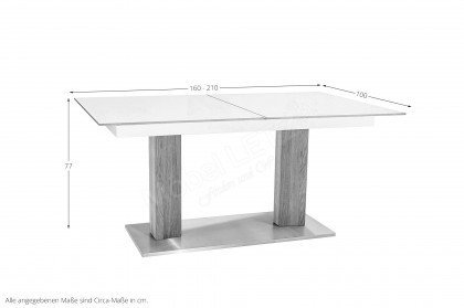 Comedor von MONDO - Esszimmertisch mit weißer Glasplatte