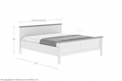 Maluno-sleeping von Inter Link - Landhaus-Schlafzimmer mit Bett, Schrank und Nachtkonsolen