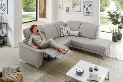 1210 von Carina - Ecksofa rechts light-grey