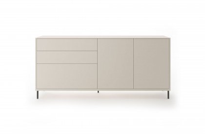 SOFT Q von Quadrato - Sideboard in Lack hellgrau