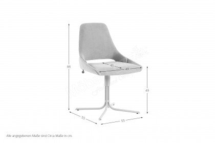 Lotus von Mobitec - Stuhl bezogen mit Flachgewebe