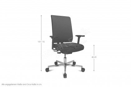 Work Art 30 von Topstar - Bürostuhl mit Synchronmechanik & Schiebesitz
