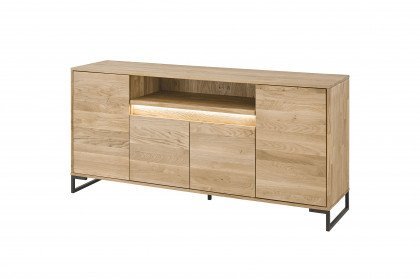 TEXAS von Quadrato - Sideboard Wildeiche mit sandgestrahlter Griffmulde