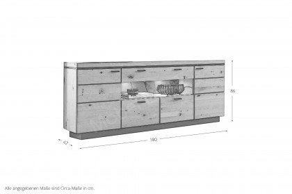 Monza von Wohnconcept - Sideboard inklusive LED-Beleuchtung