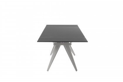 Nemuro von MCA - Esstisch mit schwarzer Tischplatte aus Glas