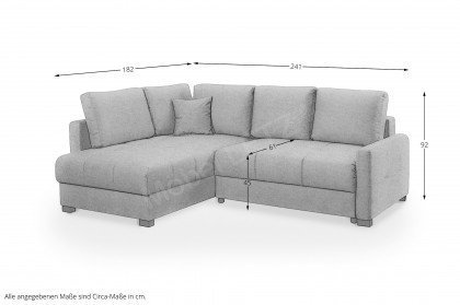 Harry von Exxpo - Polstersofa links dark-grey