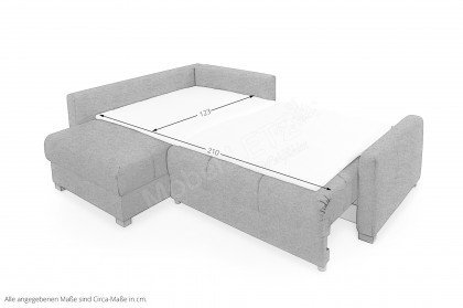 Harry von Exxpo - Polstersofa links dark-grey