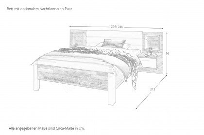 Dallas von BEGABINO - Jugendzimmer-Set Schrank & Bett graphit - Eiche