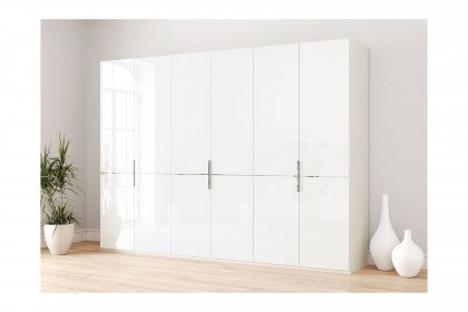Imola W von Gallery M - Kleiderschrank 300 Weißglas