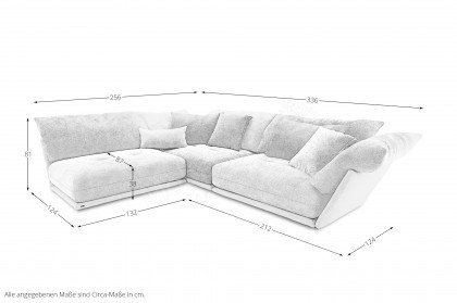 Esfera von Bretz - Ecksofa links moonlight-nuvola-lino