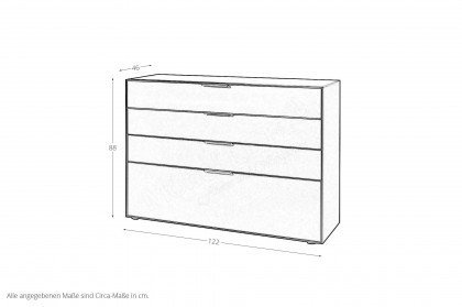 WSL 8800 von Wöstmann - Schubladen-Kommode Lack graphitgrau