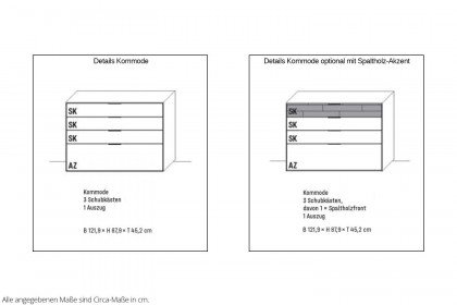 WSL 8800 von Wöstmann - Schubladen-Kommode Lack graphitgrau