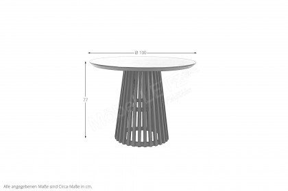 Kenas von SIT Möbel - Esstisch mit runder Tischplatte